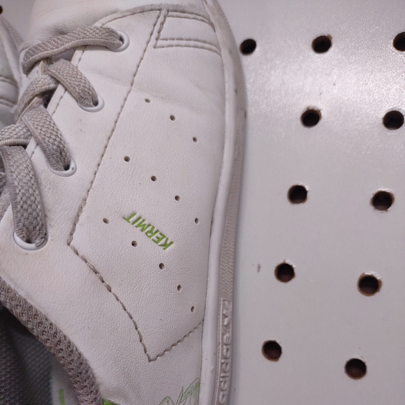 Adidas Stan Smith Kermit Sneakers, Size Kids 10 - Picture 5 of 11